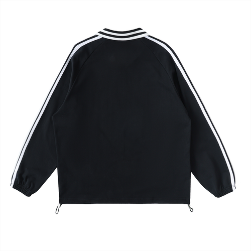 Contrast Striped Collar Sweatshirt