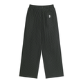 Unisex Striped Pleated Pants