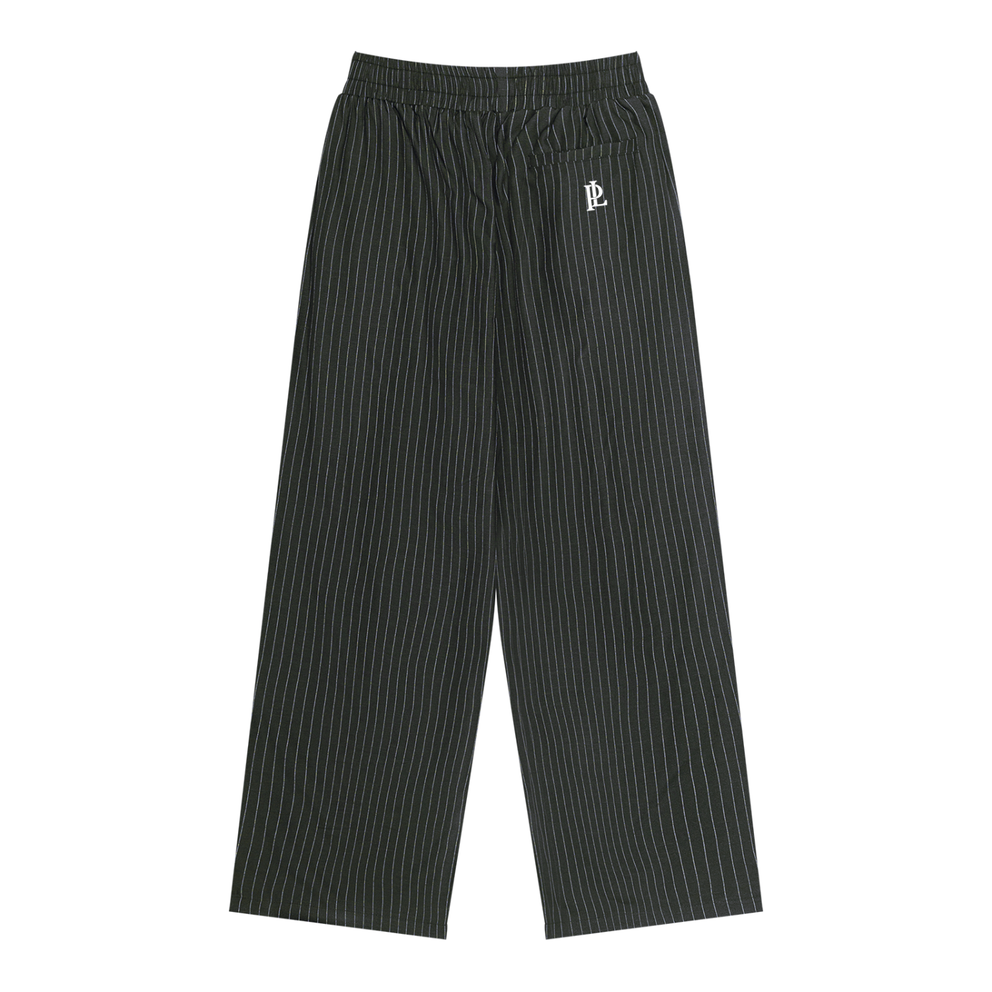 Unisex Striped Pleated Pants